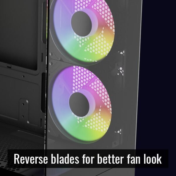 GABINETE GAMER AEROCOOL VIEWPORT MINI BLACK ( MINI-G-BK-V2 ) - Image 7