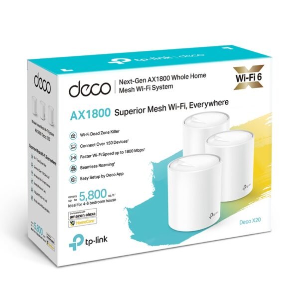 SISTEMA MESH TP-LINK DECO X20 (1-PACK) AX1800 - Image 3