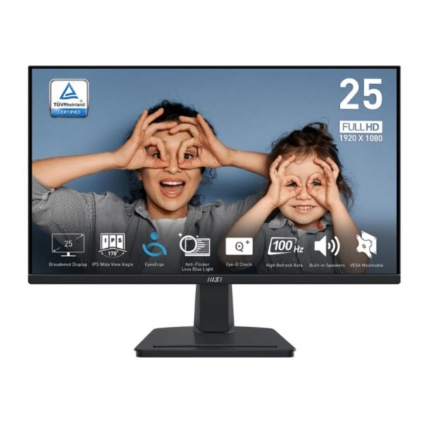 MONITOR MSI 24.5" PRO MP251 (1920X1080 FHD) 100HZ  (SIN CABLE INTERLOCK)