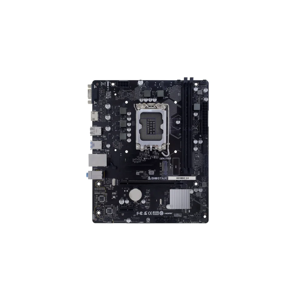 MOTHERBOARD BIOSTAR S1700 H610MHC 2.0 DDR4 BOX M-ATX - Image 3