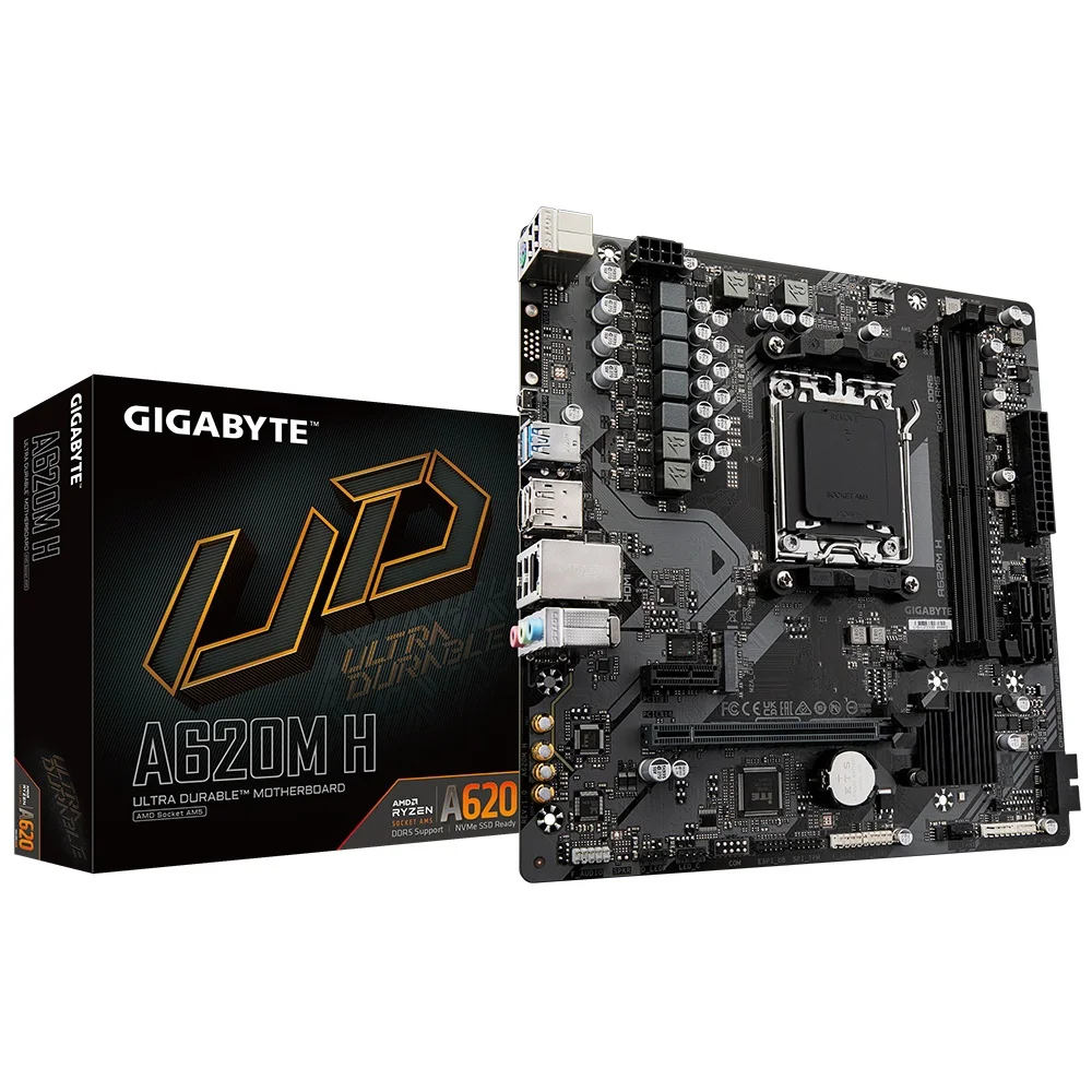 MOTHERBOARD GIGABYTE AM5 A620M H DDR5 BOX M-ATX - Image 4