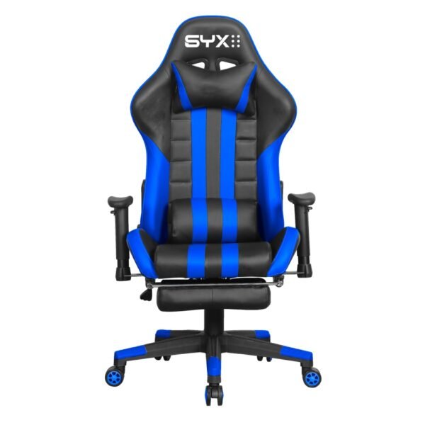 SILLA GAMER SYX CH-059 BL AZUL NEGRO