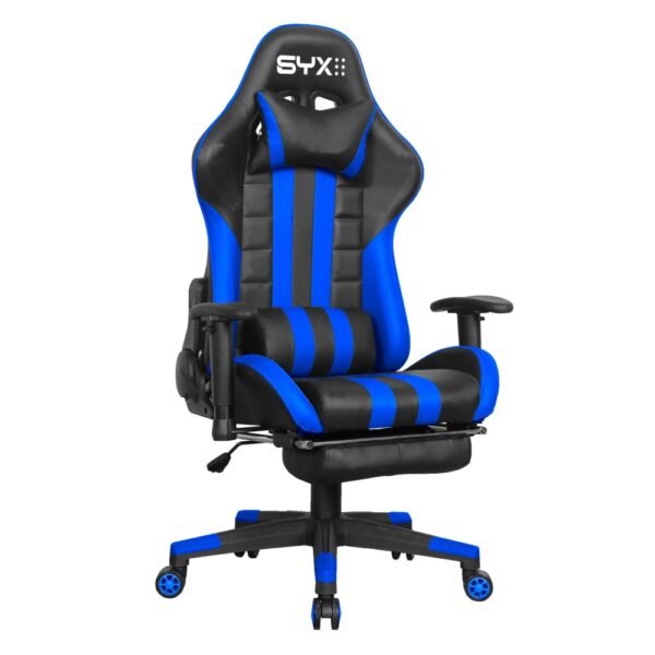 SILLA GAMER SYX CH-059 BL AZUL NEGRO - Image 4