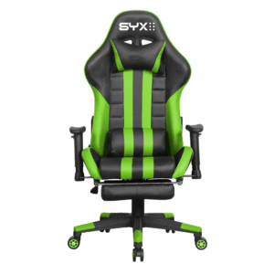 SILLA GAMER SYX CH-059 GR VERDE NEGRO