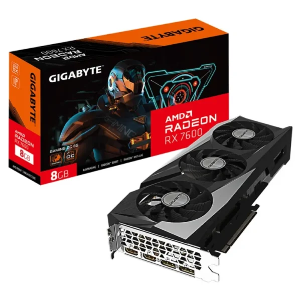 PLACA DE VIDEO 8GB RX 7600 GIGABYTE GAMING OC 8GB