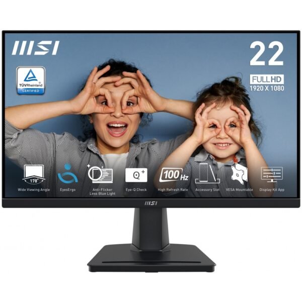 MONITOR 22 MSI PRO MP225V FHD 100HZ HDMI VGA