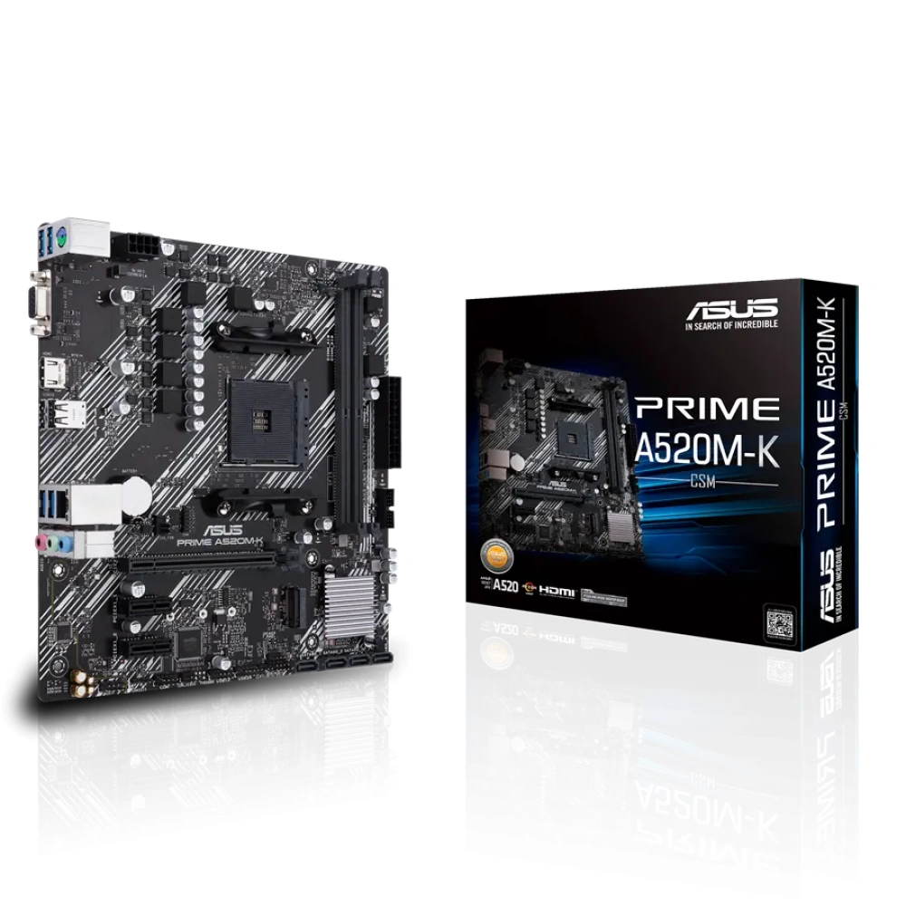 MOTHERBOARD ASUS AM4 PRIME A520M-K/CSM DDR4 BOX M-ATX - Image 3
