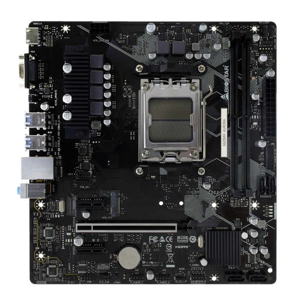 MOTHERBOARD BIOSTAR AM5 A620MH AURORA DDR5 BOX M-ATX - Image 4