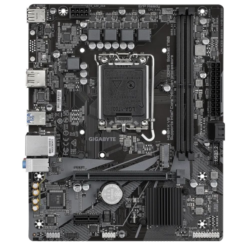 MOTHERBOARD GIGABYTE S1700 H610M K V2 DDR5 BOX M-ATX