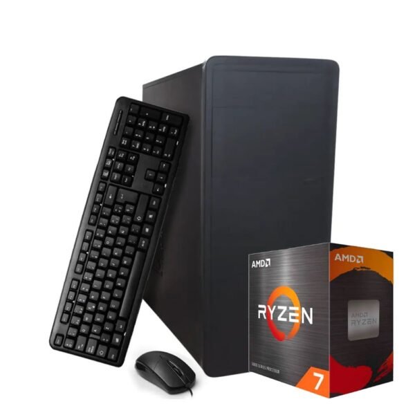 PC AMD RYZEN 7 7800X3D RAM 8GB SSD 240GB COOLER AEROCOOL AIR FROST GABINETE KIT