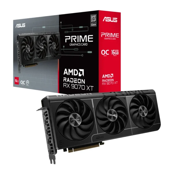 PLACA DE VIDEO 16GB RX 9070XT ASUS PRIME OC GDDR6