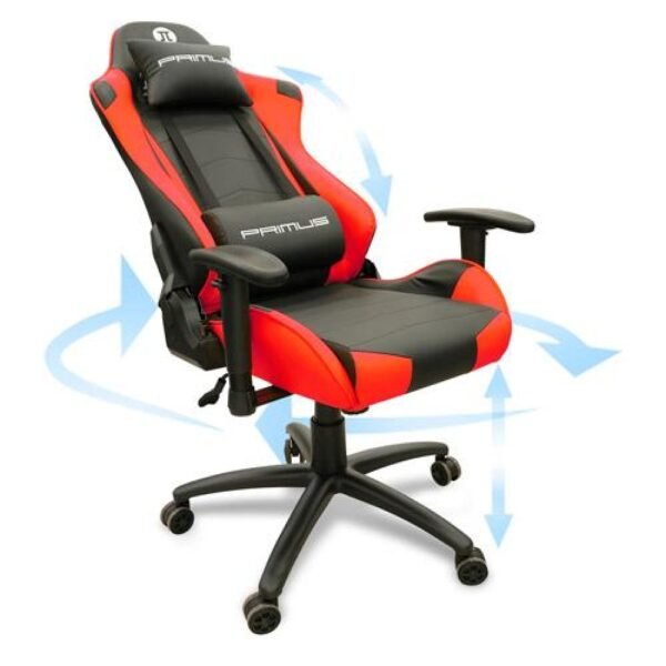 SILLA GAMER PRIMUS THRONOS 100T BLACK/RED - Image 5