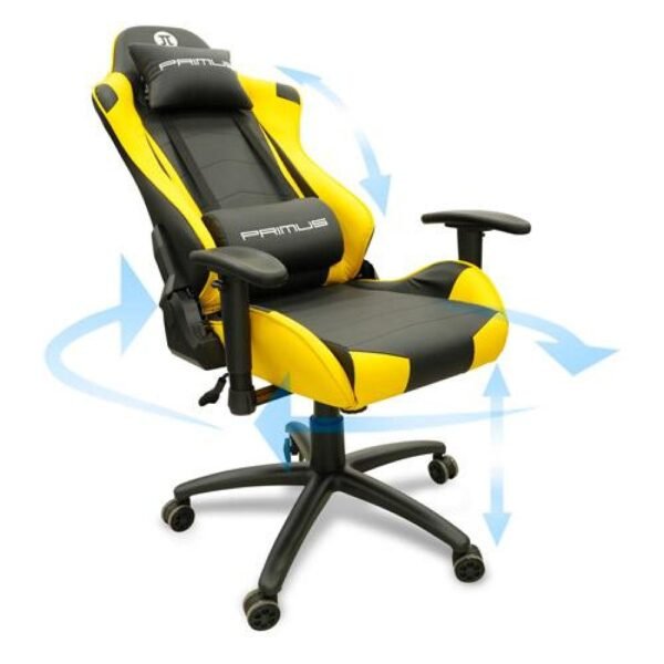 SILLA GAMER PRIMUS THRONOS 100T BLACK/AMARILLA - Image 6