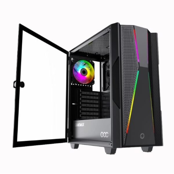GABINETE GAMEMAX TYPHOON COC 2*FAN ARGB E-ATX