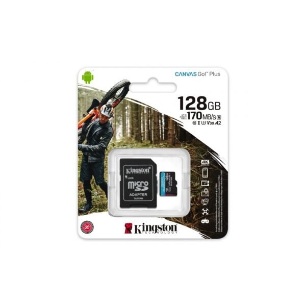 MICRO SD 128GB V30 KINGSTON CANVAS GO PLUS