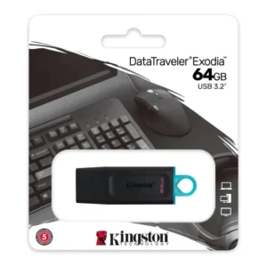 PEN DRIVE 64GB KINGSTON 3.2 DTXM BLUE