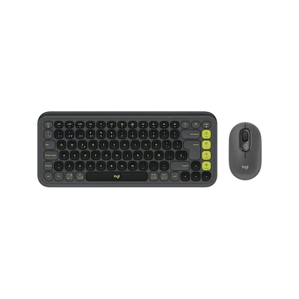 TECLADO Y MOUSE INALAMBRICO LOGITECH POP ICON NEGRO
