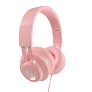 AURICULAR + MIC X-TECH CUTIE ROSADO C/CABLE