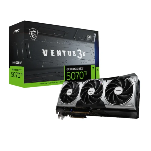 PLACA DE VIDEO 16GB RTX 5070 TI MSI VENTUS 3X OC 16GB