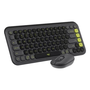 TECLADO + MOUSE LOGITECH POP ICON W BLACK WIRELESS