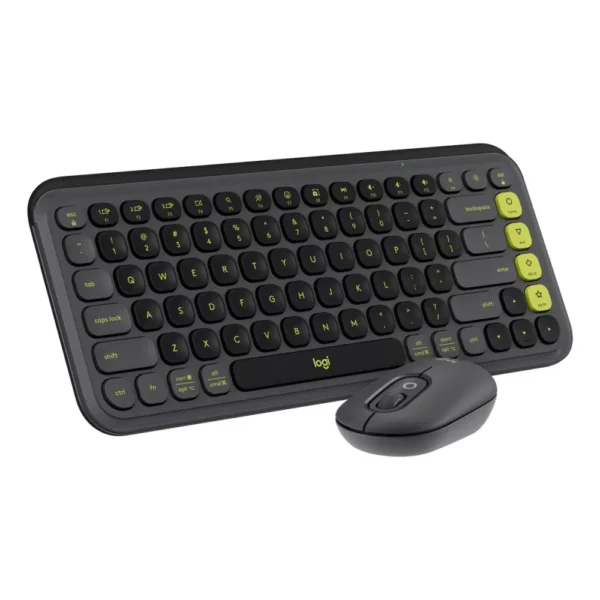 TECLADO + MOUSE LOGITECH POP ICON W BLACK WIRELESS
