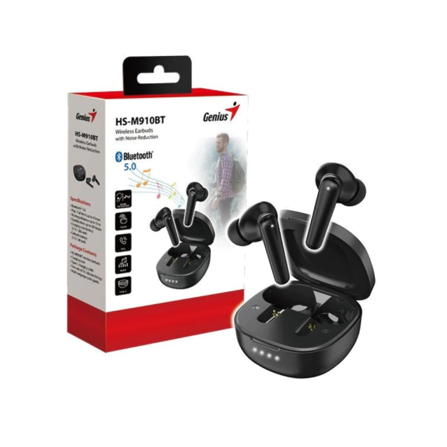 AURICULAR GENIUS HS-M910BT BT5.3 BLACK - Image 2
