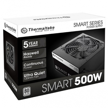 FUENTE 500W THERMALTAKE SMART 80+ WHITE - Image 4