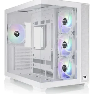 GABINETE THERMALTAKE VIEW 380 TG ARGB WHITE 4*FAN