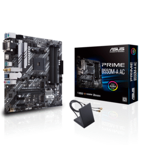 MOTHERBOARD ASUS AM4 PRIME B550M-A AC BOX M-ATX