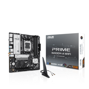 MOTHERBOARD  ASUS AM5 PRIME B650EM-A WIFI BOX DDR5 M-ATX