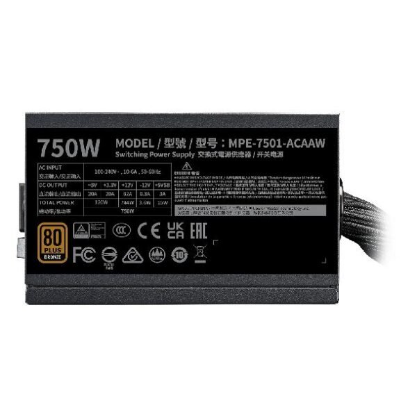 FUENTE 750W COOLER MASTER 80+ BRONZE V3 - Image 3