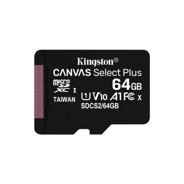 MICRO SD 64GB C10 KINGSTON CANVAS SELECT PLUS G3