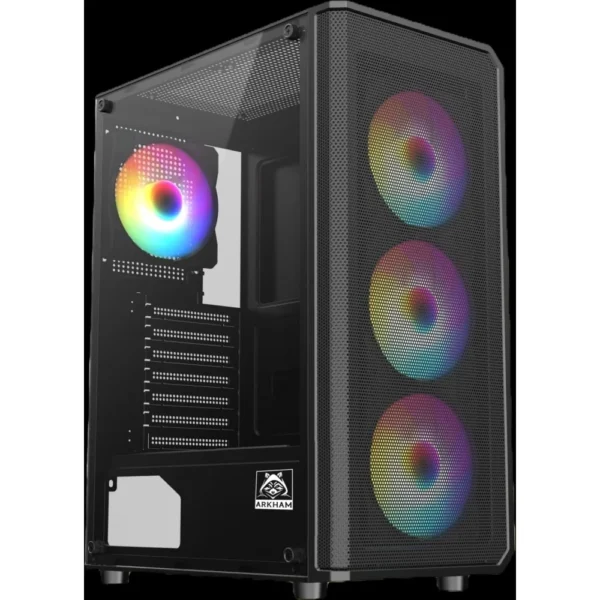 GABINETE ARKHAM MEL 4*FAN ARGB ATX