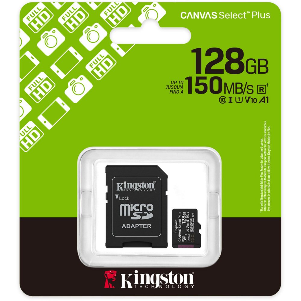 MICRO SD 128GB C10 KINGSTON CANVAS SELECT PLUS G3 - Image 3