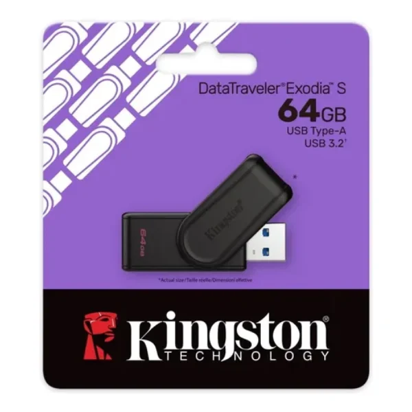 PEN DRIVE 64GB KINGSTON 3.1 EXODIA S NEGRO - Image 4
