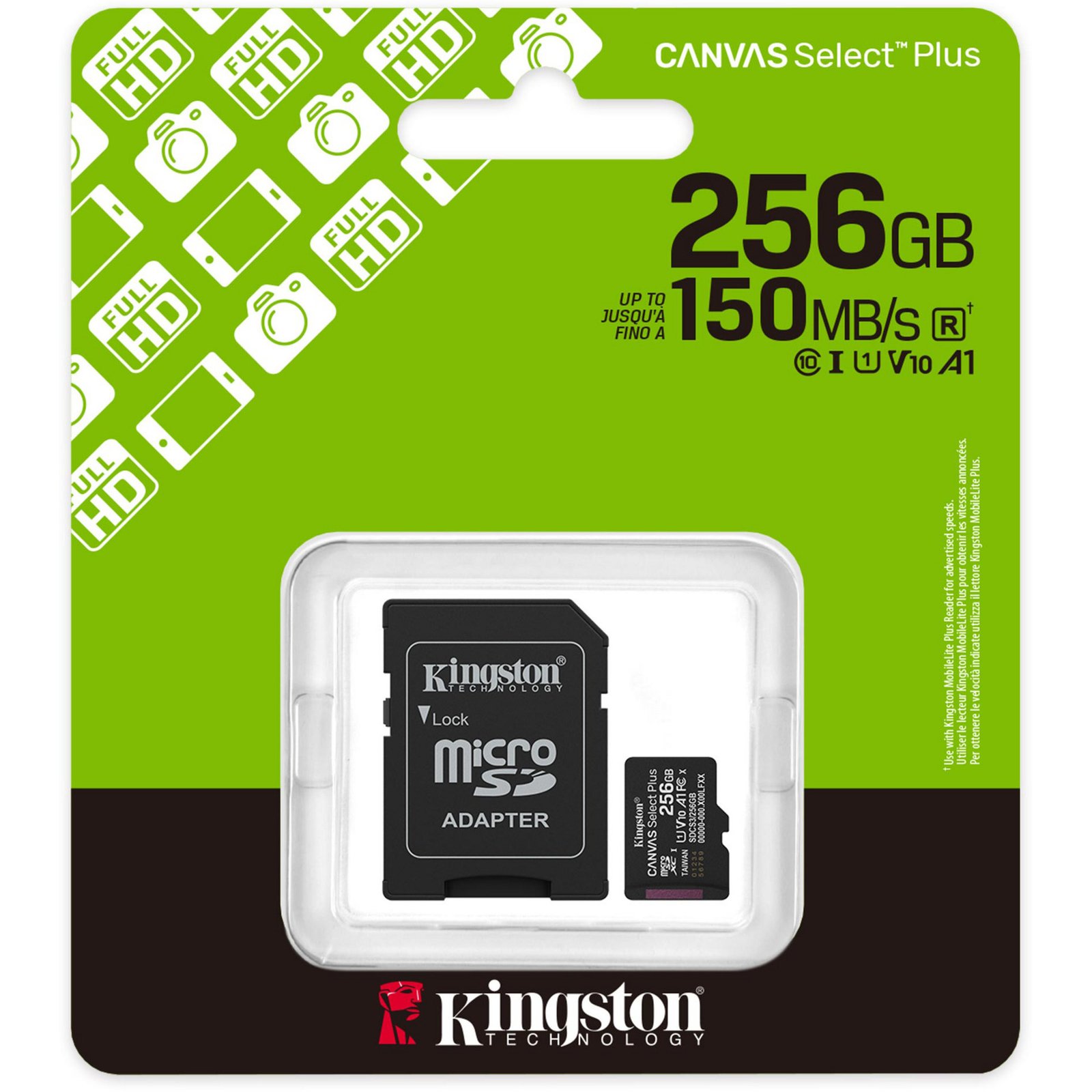 MICRO SD 256GB C10 KINGSTON CANVAS SELECT PLUS G3 - Image 3