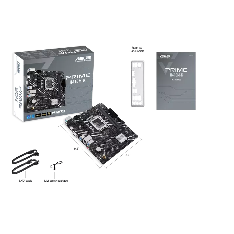 MOTHERBOARD ASUS S1700 PRIME H610M-K DDR5 BOX M-ATX - Image 6