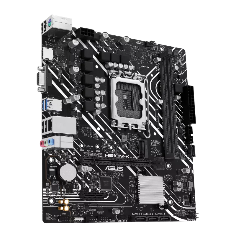 MOTHERBOARD ASUS S1700 PRIME H610M-K DDR5 BOX M-ATX - Image 3