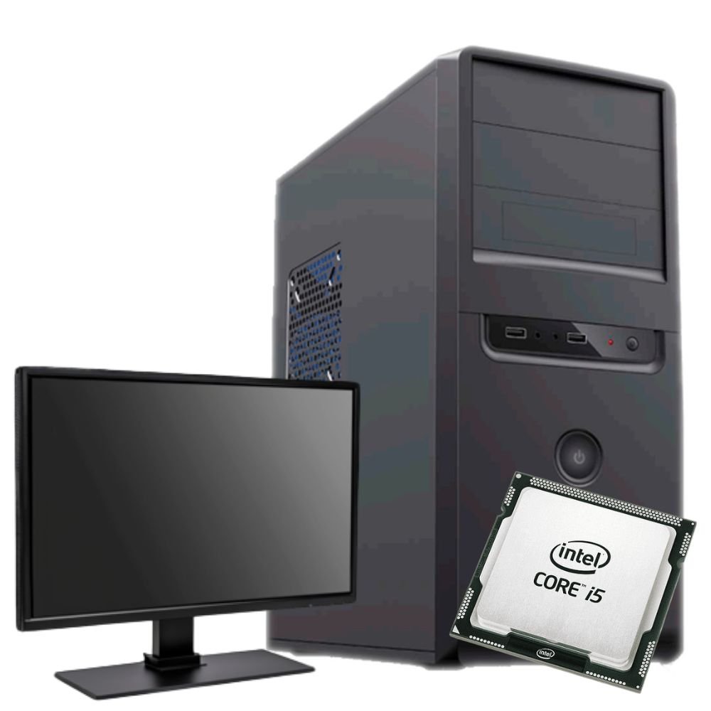 PC QOS INTEL I5 12G |16 GB|SSD 480|GAB KIT| MON 19"