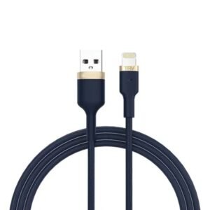 CABLE USB APPLE LIGHTING NYLON MALLADO AZUL 3A