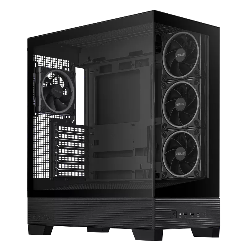 GABINETE ASUS A31 PLUS TG ARGB BLACK V TEMPLADO - Image 4