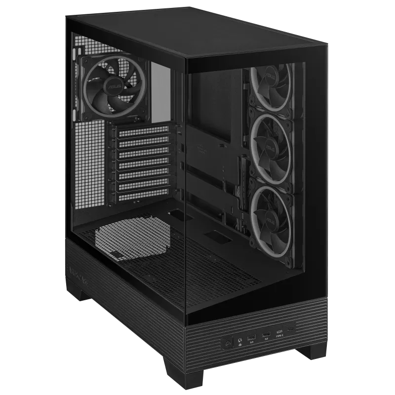 GABINETE ASUS A31 PLUS TG ARGB BLACK V TEMPLADO - Image 5