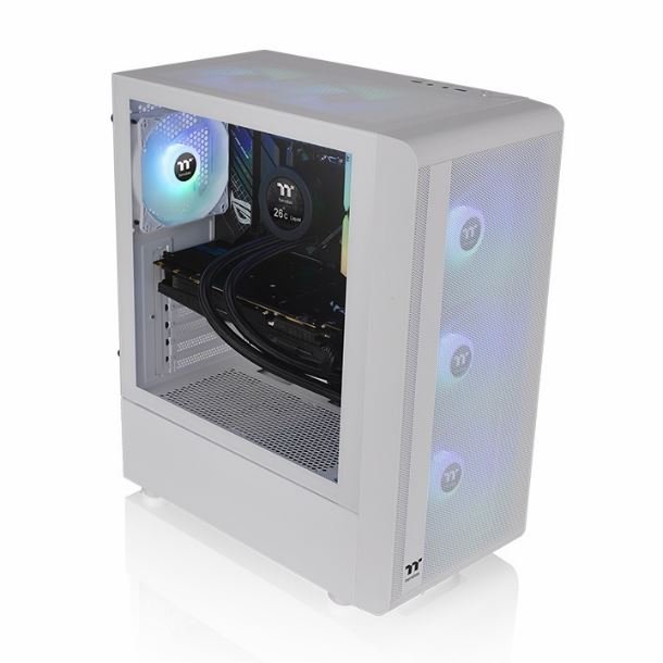 GABINETE THERMALTAKE S200 TG ARGB WHITE 4*FAN - Image 3