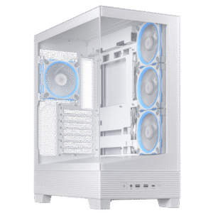 GABINETE ASUS A31 PLUS TG ARGB WHITE V TEMPLADO
