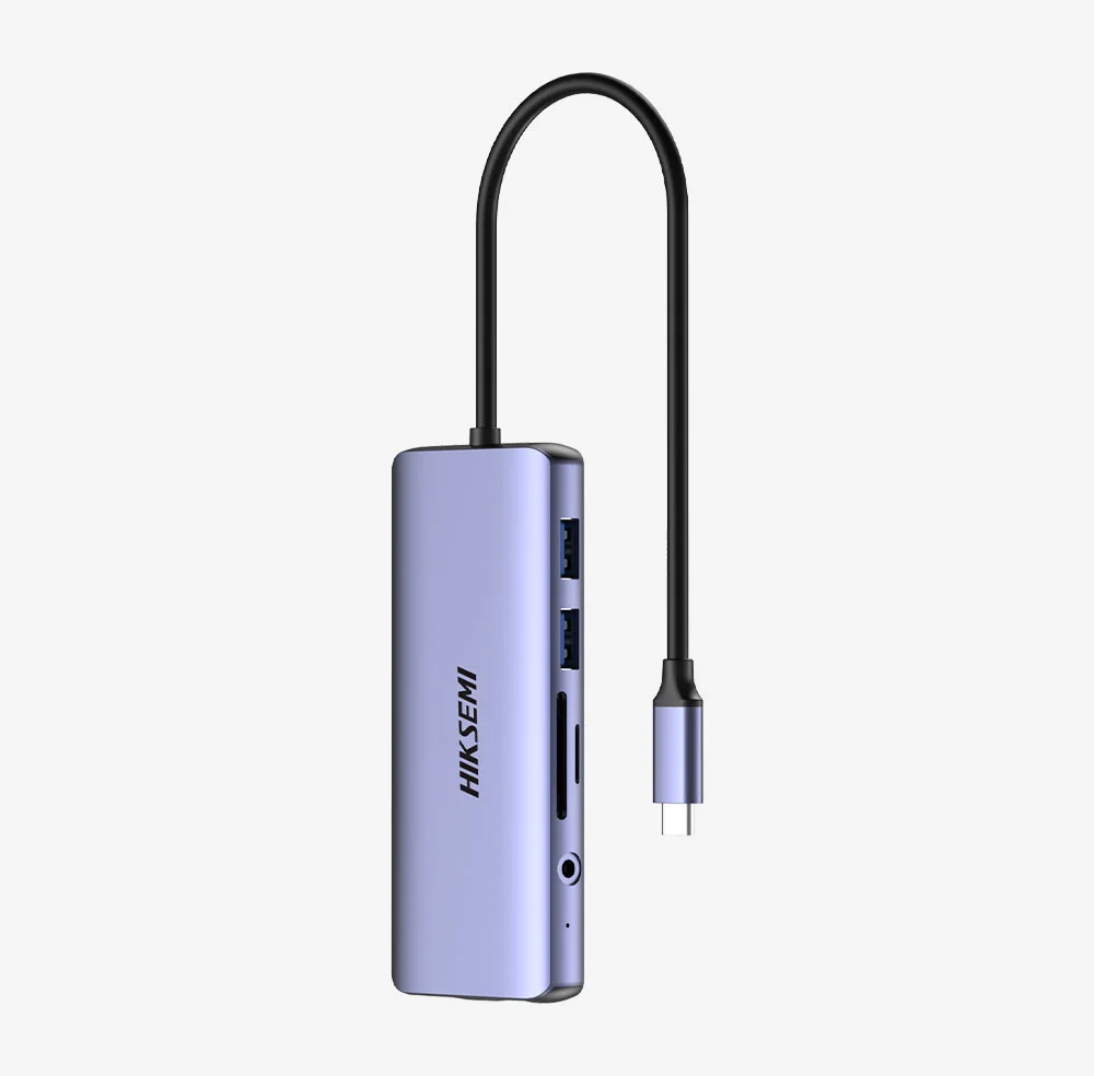 HUB HIKSEMI DS11 USB-C A USBX4 HDMIX1 RJ45X1 VGAX1 - Image 3