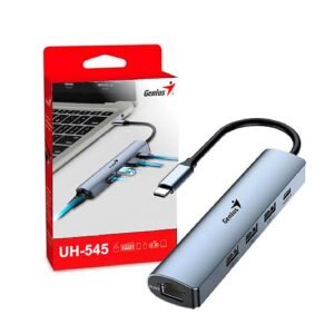 HUB GENIUS UH-545 USB-C A USB-CX1/USB-A X3/RJ45X1