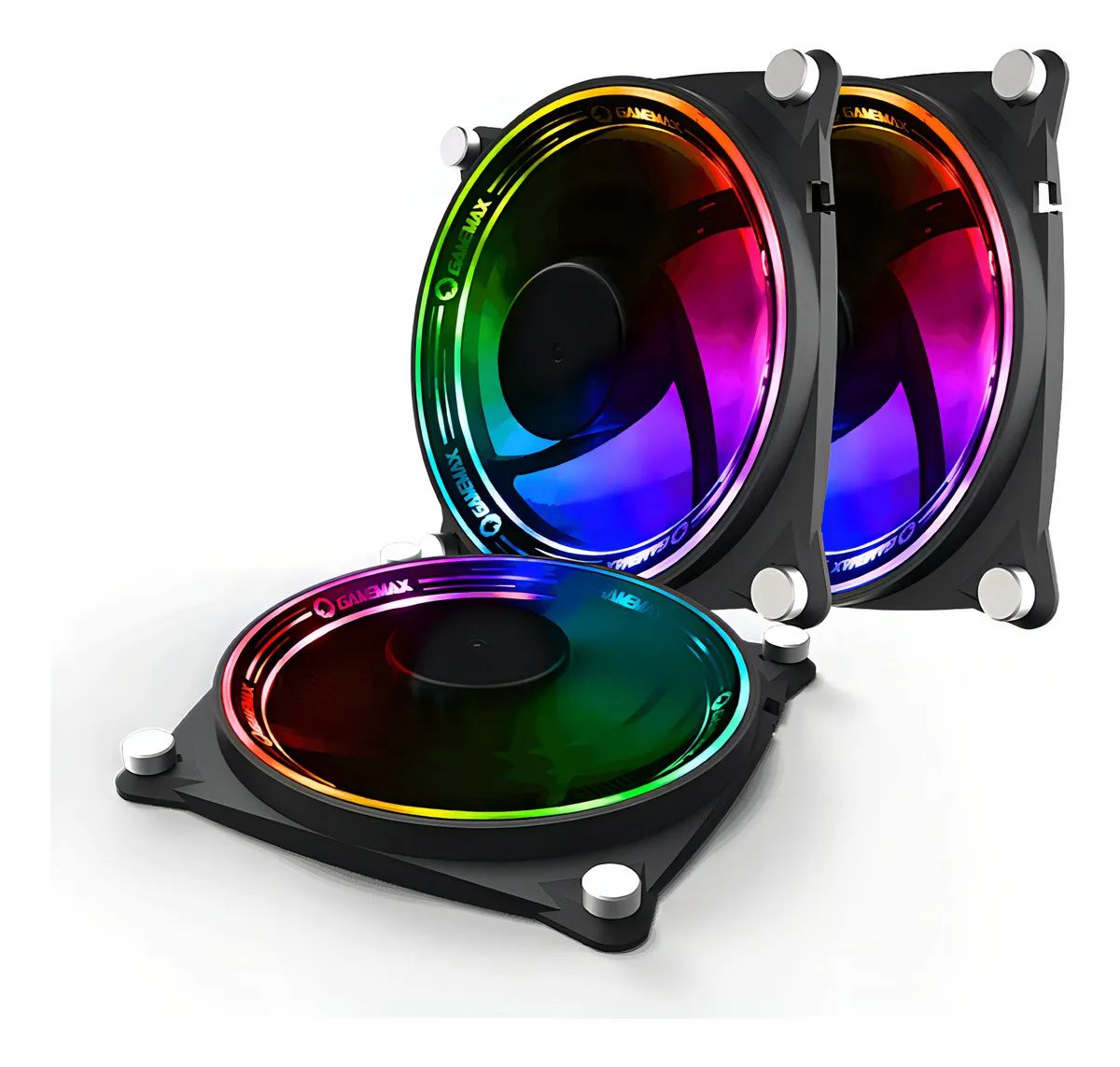 FAN GAMEMAX P/ GABINETE KIT 3 X 120MM ARGB RB300 - Image 5