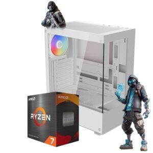 PC GAMER RYZEN 7 RAM 32GB NVME 512GB 650W 80+ BRONZE GAB WHITE