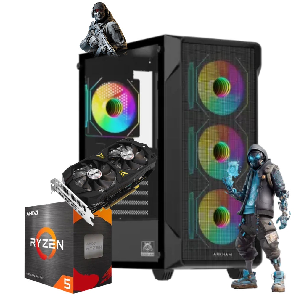 PC GAMER RYZEN 5 8400F RAM 16GB RGB NVME 512GB RTX 5050