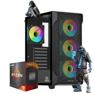 PC AMD RYZEN 7 5700G RAM 16GB SSD 240GB GAMER 4FAN 650W